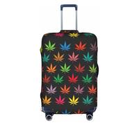 TTIGLHOH Foglie di canna olorate stampate pronte da viaggio Protezione antigraffio Esclude la copertura della valigia impedisce il miscuglio dei bagagli, bianco, XL