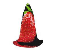 TTIGLHOH Fragola Clipart Abito lungo del mantello per gli adolescenti Cosplay Equipaggiamento Masquerade Vampiro Strega Costume del partito di Halloween