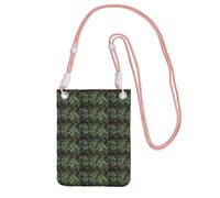 TTIGLHOH Fresco Pavone Stampa Viaggio Piccolo Crossbody Bag Telefono Borse Con Tracolla Per Passaporto Smartphone Portafoglio, rosa, Taglia unica