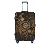 TTIGLHOH Gears Clock Bronze Century Printing Travel Ready protezione antigraffio esclusa la copertura della valigia impedisce il miscuglio dei bagagli, bianco, M