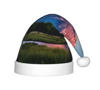 TTIGLHOH Grand Teton National Parkchildren'S Santa Hat Christmas Velvet Comfort Addensare Fur Holiday