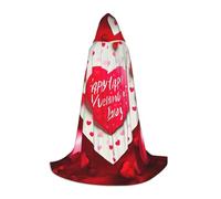 TTIGLHOH Happy Valentine'S Day Lungo Mantello Vestito Per Adolescenti Cosplay Gear Masquerade Vampiro Strega Halloween Party Costume