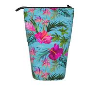 TTIGLHOH Hello Hawaii - Astuccio telescopico per ragazze e ragazzi, portapenne telescopico per bambini, grande capacità per la scuola, Nero , Taglia unica, Organizer per borse