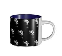 TTIGLHOH I Like Soccer Printing Bere Tazze di grande capacità in ceramica adatte per caffè Costruzione robusta Fondo antiscivolo