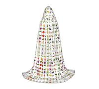 TTIGLHOH Introduzione Di Varie Verdure Lungo Cape Outfit Per Adolescenti Cosplay Equipaggiamento Masquerade Vampiro Strega Halloween Party Costume