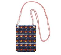 TTIGLHOH Kilauea Vulcano Stampa Viaggio Piccolo Crossbody Bag Telefono Borse Con Tracolla Per Passaporto Smartphone Portafoglio, rosa, Taglia unica