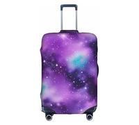 TTIGLHOH Magic Galaxy Sky Purple Stampa Viaggio Pronto Protezione antigraffio Escluso Valigia Cover Impedisce Bagagli Mescolare, bianco, L