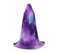 TTIGLHOH Magic Galaxy Sky Viola Lungo Mantello Vestito Per Adolescenti Cosplay Gear Masquerade Strega Halloween Party Costume