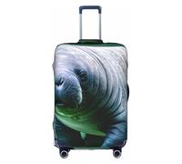 TTIGLHOH Manatee Animals Vitello Stampa Viaggio Pronto Protezione Antigraffio Escluso Copertura Valigia Impedisce Bagagli Mescolare, bianco, L