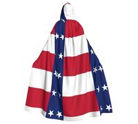 TTIGLHOH Mantello lungo con cappuccio con bandiera dello stato del Texas, abito gotico per adulti, per costume medievale da larp