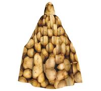 TTIGLHOH Mantello lungo con cappuccio per patate da giardino,Abito gotico adulto,Per costume medievale da larp