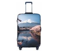 TTIGLHOH Monte Fuji Giapponese Stampa Paesaggio Pronto da Viaggio Protezione Antigraffio Escluso Copertura Valigia Impedisce Bagagli, bianco, M