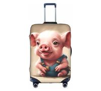 TTIGLHOH Naughty Pig Baby stampa Travel Ready protezione antigraffio esclusa la copertura della valigia impedisce il miscuglio dei bagagli, bianco, L