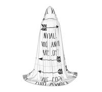 TTIGLHOH Not All Who Wander Are Lost Long Cape Outfit per adolescenti Cosplay Gear Masquerade Vampiro Witch Halloween Party Costume