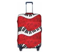 TTIGLHOH Nota musicale stampa pianoforte pronto da viaggio protezione antigraffio esclude la copertura della valigia impedisce il miscuglio dei bagagli, bianco, L