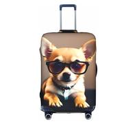 TTIGLHOH Occhiali per cani chihuahua 1 stampa pronta da viaggio protezione antigraffio esclusa la copertura della valigia impedisce il miscuglio dei bagagli, bianco, L