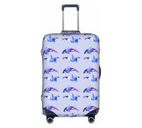 TTIGLHOH Orca Killer Whale Printing Travel Ready protezione antigraffio esclusa la copertura della valigia impedisce il miscuglio dei bagagli, bianco, XL