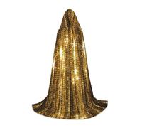 TTIGLHOH Paillettes oro Sparkle Lungo Mantello Vestito Per Adolescenti Cosplay Equipaggiamento Masquerade Vampiro Strega Halloween Party Costume