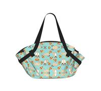 TTIGLHOH Pizza Party. Coperta da spiaggia rotonda stampata si ripiega in una borsa tote resistente agli strappi, tappetino da 94 cm, per campeggio e festival