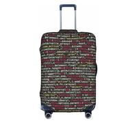 TTIGLHOH Programmatore Programmazione Codice Stampa Viaggio Pronto Protezione Antigraffio Escluso Copertura Valigia Impedisce Bagagli Mescolare, bianco, L