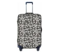 TTIGLHOH Protezione antigraffio con stampa di calcio e mare, pronta da viaggio, non include la copertura della valigia che impedisce la confusione dei bagagli, bianco, L