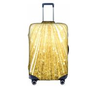 TTIGLHOH Protezione antigraffio con stampa dorata Bling pronta da viaggio, esclusa la copertura della valigia impedisce il miscuglio dei bagagli, bianco, L