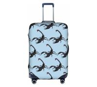 TTIGLHOH Protezione antigraffio con stampa scorpione pronta da viaggio, esclusa la copertura della valigia, previene il miscuglio dei bagagli, bianco, S