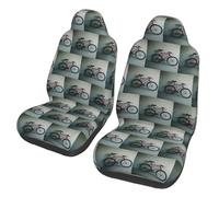 TTIGLHOH Retro bicicletta modello auto coprisedili SUV camion copertura del cuscino di protezione con 2 posti