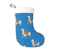 TTIGLHOH Simpatica calza natalizia tradizionale con lama e cactus, 45,7 cm, perfetta per la famiglia, i bambini e le celebrazioni stagionali, 1 pezzo