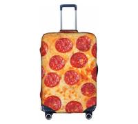 TTIGLHOH Stampa 3D Pizza Pepperoni Pronto da Viaggio Protezione Antigraffio Escluso Copertura Valigia Impedisce Bagagli Mescolarsi, bianco, L