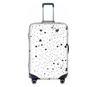 TTIGLHOH Stampa a pois neri e bianchi, pronta da viaggio, protezione antigraffio esclusa la copertura della valigia impedisce che i bagagli si mescolino, bianco, S