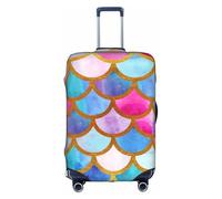 TTIGLHOH Stampa arcobaleno colorata pronta da viaggio, protezione antigraffio esclusa la copertura della valigia impedisce il miscuglio dei bagagli, bianco, XL