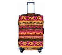 TTIGLHOH Stampa artistica popolare messicana Boho pronta da viaggio protezione antigraffio esclusa la copertura della valigia impedisce il miscuglio dei bagagli, bianco, S
