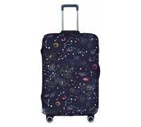 TTIGLHOH Stampa con mappa della costellazione delle stelle, pronta da viaggio, protezione antigraffio esclusa la copertura della valigia impedisce il miscuglio dei bagagli, bianco, M