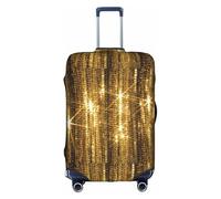 TTIGLHOH Stampa con paillettes dorate, pronta da viaggio, protezione antigraffio esclusa la copertura della valigia impedisce il miscuglio dei bagagli, bianco, M