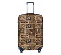 TTIGLHOH Stampa di cervi con alce e orso e cervo, protezione antigraffio esclusa la copertura della valigia, previene il miscuglio dei bagagli, bianco, M