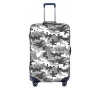 TTIGLHOH Stampa digitale mimetica pronta da viaggio, protezione antigraffio esclusa la copertura della valigia impedisce la confusione dei bagagli, bianco, L