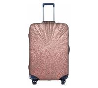 TTIGLHOH Stampa in oro rosa e rosa, pronto da viaggio, protezione antigraffio esclusa la copertura della valigia impedisce il miscuglio dei bagagli, bianco, L