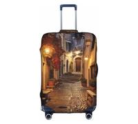 TTIGLHOH Stampa italiana Old Street pronta da viaggio, protezione antigraffio esclusa la copertura della valigia previene il confusione dei bagagli, bianco, S