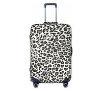 TTIGLHOH Stampa leopardata nera pronta da viaggio, protezione antigraffio esclusa la copertura della valigia impedisce il miscuglio dei bagagli, bianco, L
