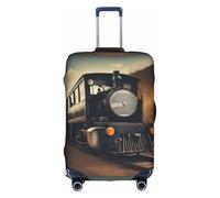 TTIGLHOH Stampa locomotiva pronta da viaggio, protezione antigraffio esclusa la copertura della valigia impedisce la confusione dei bagagli, bianco, XL