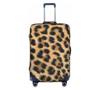 TTIGLHOH Stampa ruvida leopardata pronta da viaggio, protezione antigraffio esclusa la copertura della valigia impedisce il miscuglio dei bagagli, bianco, M