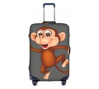 TTIGLHOH Stampa scimmia pronta da viaggio, protezione antigraffio esclusa la copertura della valigia impedisce il miscuglio dei bagagli, bianco, M