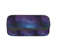 TTIGLHOH Universo con stelle e galassia Interstellar, grande capacità, elegante astuccio portapenne organizer per ufficio, università e scuola, Nero , Taglia unica, Organizer per borse