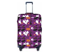 TTIGLHOH Viola Halloween Horror Stampa Viaggio Pronto Protezione antigraffio Esclude la copertura della valigia impedisce il miscuglio dei bagagli, bianco, S