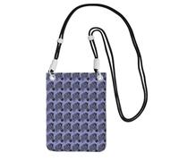 TTIGLHOH Zebra Stampa Viaggio Piccolo Crossbody Bag Telefono Borse Con Tracolla Per Passaporto Smartphone Wallet, Nero , Taglia unica