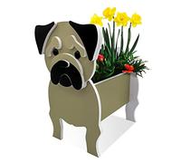 TTiiLoe Fioriera per cani, vasi per piante di carlino, vasi per fiori da giardino in PVC, portavasi per piante a forma di cartone animato, 34x24cm