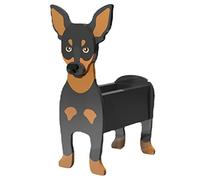 TTiiLoe Vaso per cani, vasi per piante di pinscher in miniatura, vasi per fiori da giardino in PVC, contenitore per piante a forma di cartone animato, 34x24cm