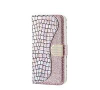 Ttimao Compatibile con Custodia Samsung Galaxy S21 Ultra 5G Premium Glitter PU Cuoio Portafoglio Flip Cover Chiusura Magnetica Carte Slot Supporto Stand Shockproof Case Cover-Argento