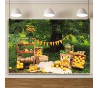 Ttincceer 2,5x1,8m Limone Sfondo Primavera Foresta Frutta Ragazzo Ragazza Compleanno Sfondo per la Fotografia Giardino Picnic Campeggio Bambino Doccia Partito Decpration Banner Ritratto Foto Prop